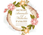 Vector Save the Date Card