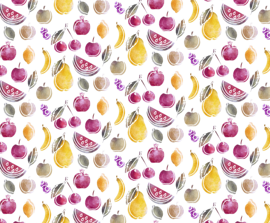 Vector Seamless Fruits Pattern