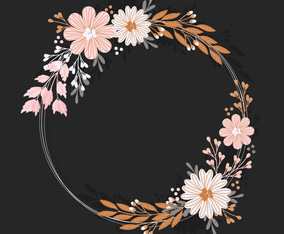 Vector Floral Wreath