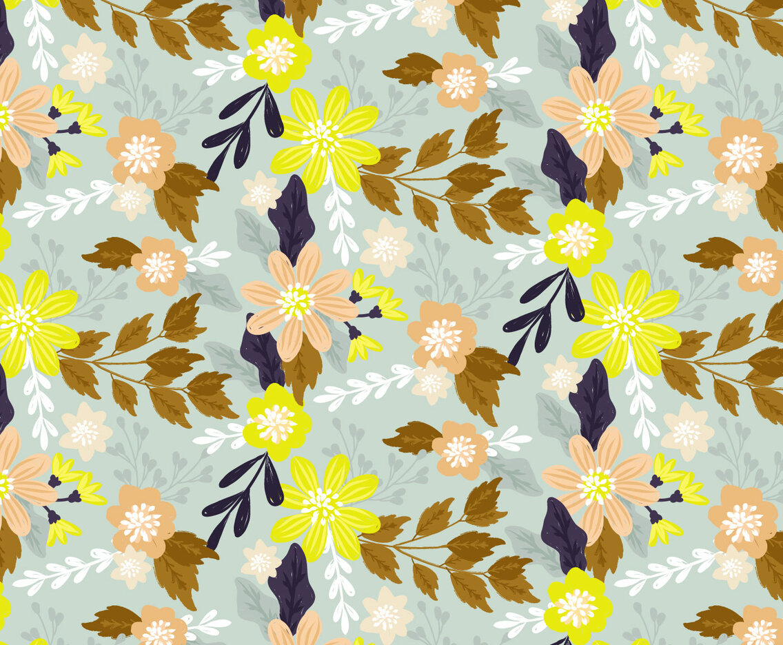 Vector Floral Seamless Pattern