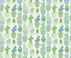Vector Seamless Cacti Pattern