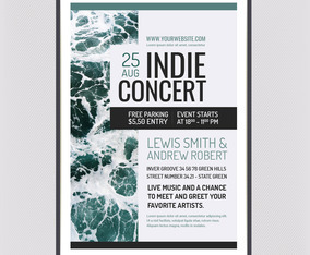 Vector Indie Concert Poster