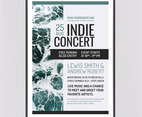 Vector Indie Concert Poster