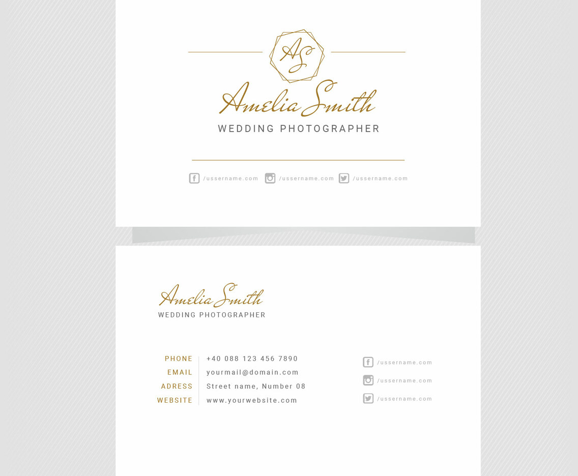 Vector Elegant Business Card
