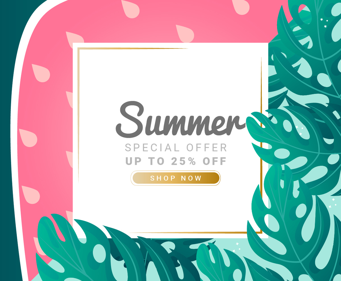 Vector Summer Banner Template