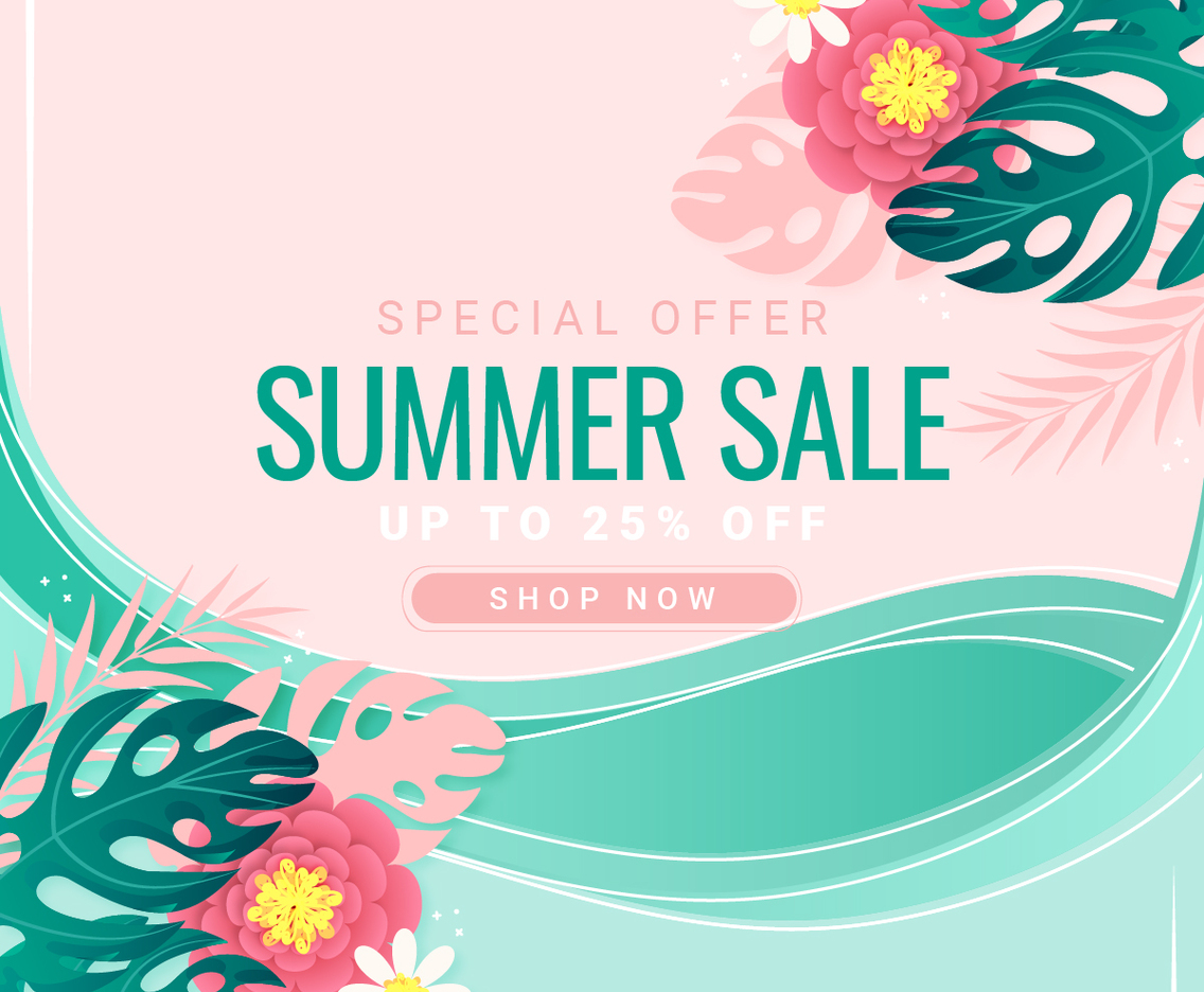 Vector Summer Banner Template
