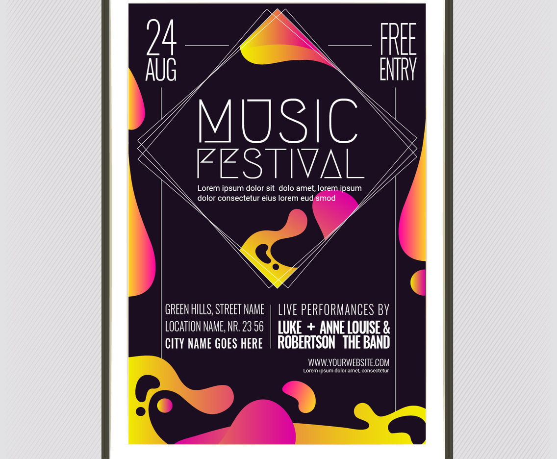 Vector Music Festival Poster Template