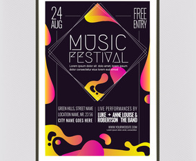 Vector Music Festival Poster Template