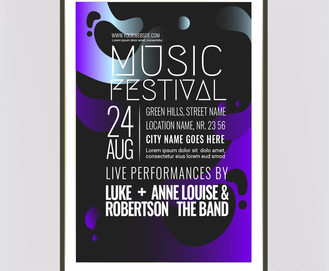 Vector Music Festival Poster Template