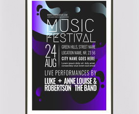 Vector Music Festival Poster Template