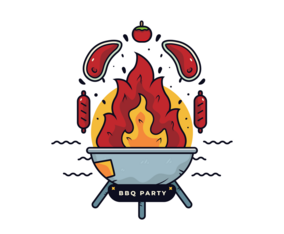 BBQ Party Vector