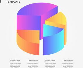 Flat 3D Infographic Vector Collection