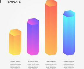 Flat 3D Infographic Vector Collection