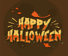 Happy Halloween Typography Vector