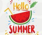 Hello Summer Vector