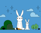 Free Rabbits Vector