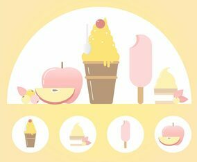 Vector Food Elements