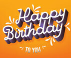 Happy Birthday Vector Design