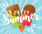 Summer Ice Cream Vector Design