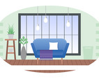 Vector Livingroom Illustration