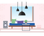 Vector Designer Room Illustration
