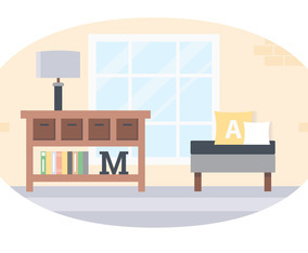 Vector Livingroom Illustration