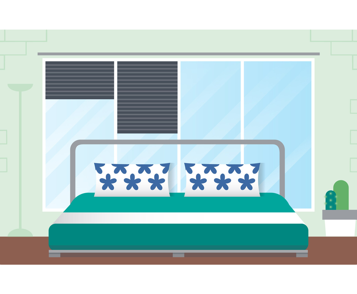 Vector Bedroom Illustration