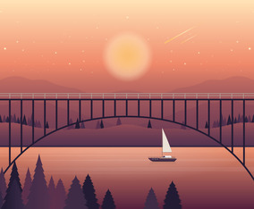 Vector Landscape illustration