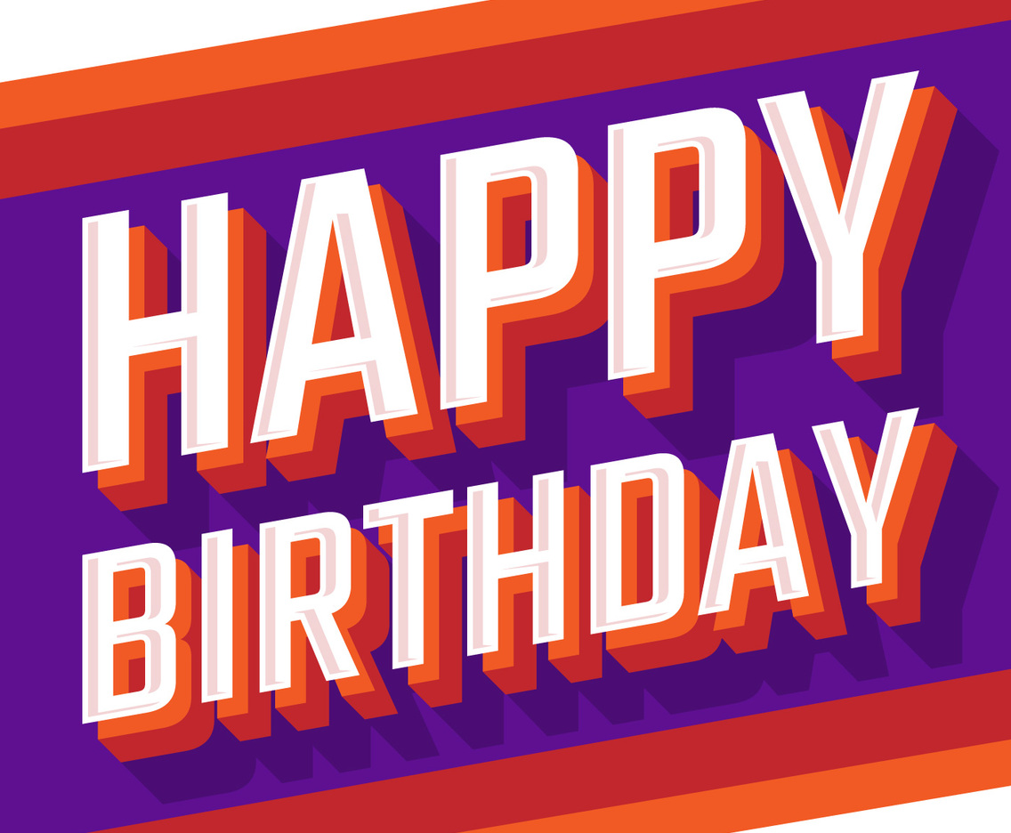 Vintage Retro Happy Birthday Card