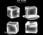 Ice cubes clipart collection
