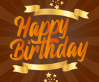 Happy Birthday Typography  Greeting Cards Vector Design