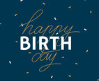 Happy Birthday Simple Typography