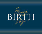 Happy Birthday Elegance Typography