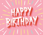 Happy Birthday Vector Design