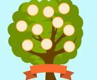 Flat Family Tree Vector Template