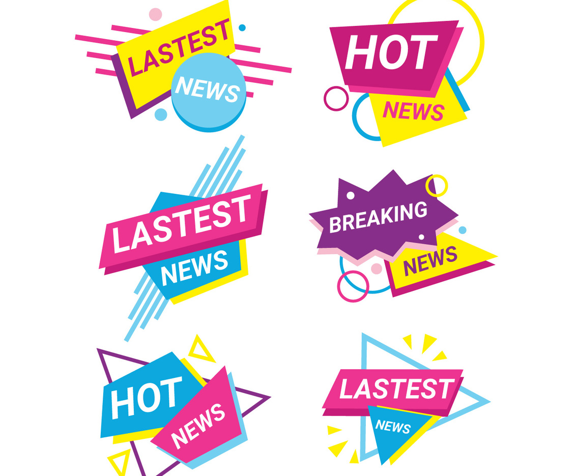 Lastest News Badges Collection