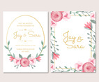 Wedding Invitation Template With Flowers