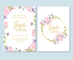 Wedding Invitation Template With Flowers