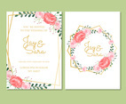 Wedding Invitation Template With Flowers