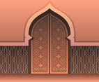 Mosque Door Vector