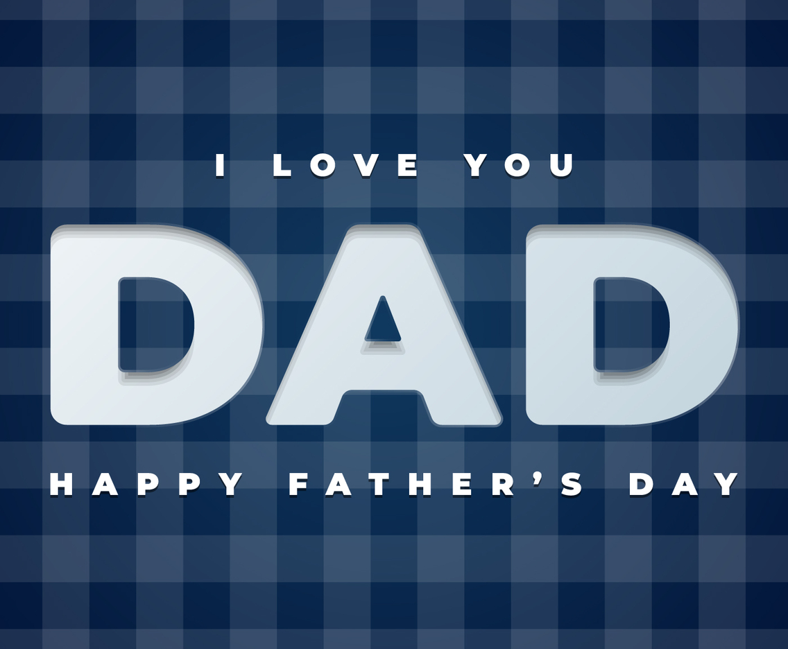 Happy Fathers Day Gift Card Template