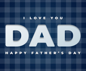 Happy Fathers Day Gift Card Template