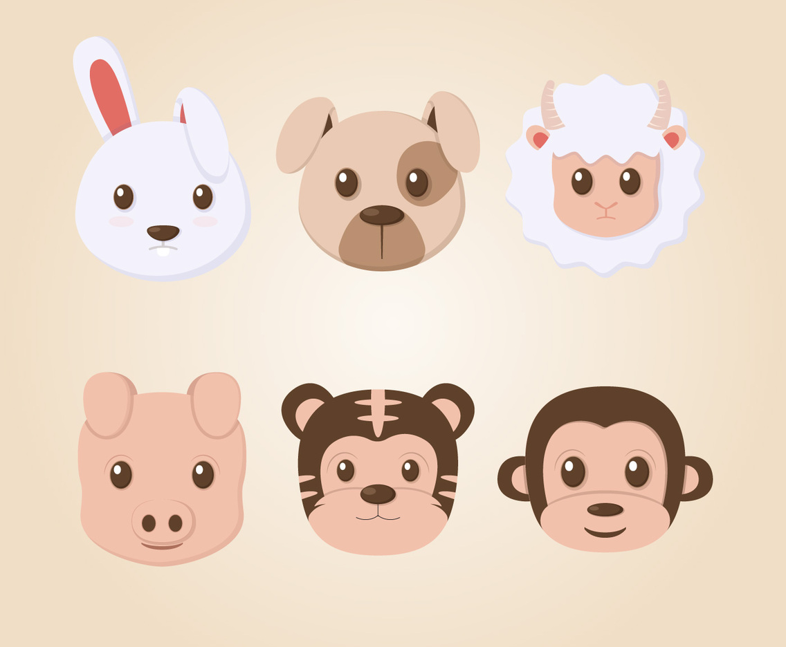 Animal Faces Collection