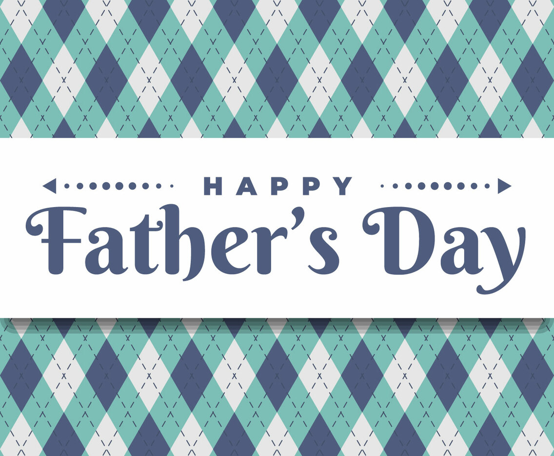 Happy Father's Day Greeting Card Template
