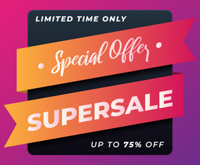Super Sale Special Offer Banner Design Template