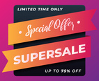 Super Sale Special Offer Banner Design Template