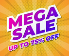 Mega Sale Promotion Banner Design
