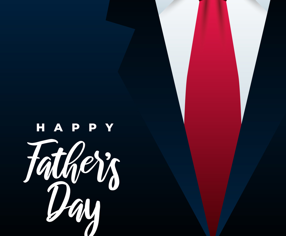 Happy Father's Day Necktie Illustration