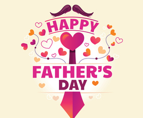 Father's day Typography Design for Greetings Card