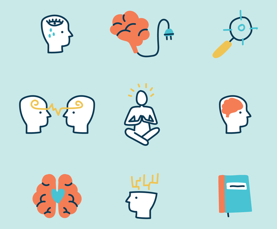 Doodled Mental Health Icons